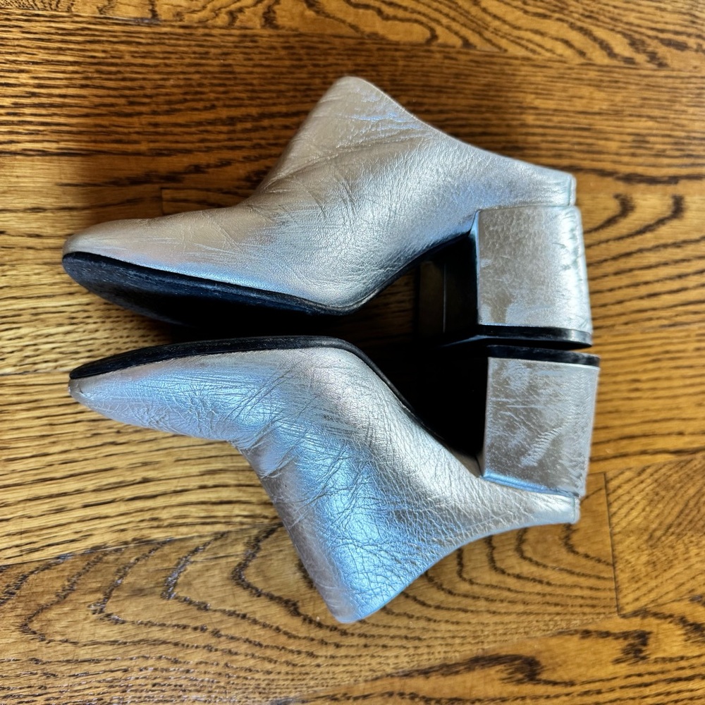 Maison Martin Margiela Silver Mules Metallic Silver - Picture 4 of 7